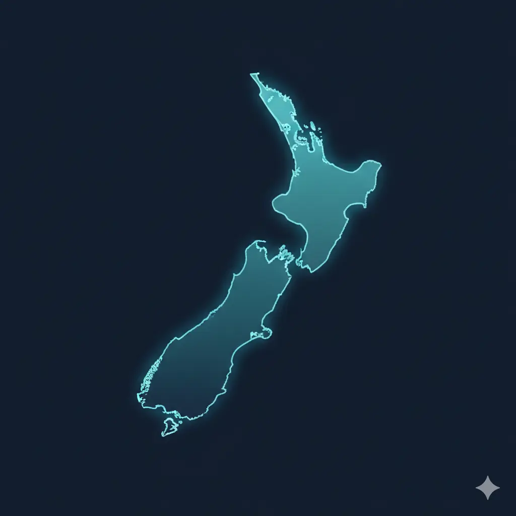 New Zealand rental car locations map