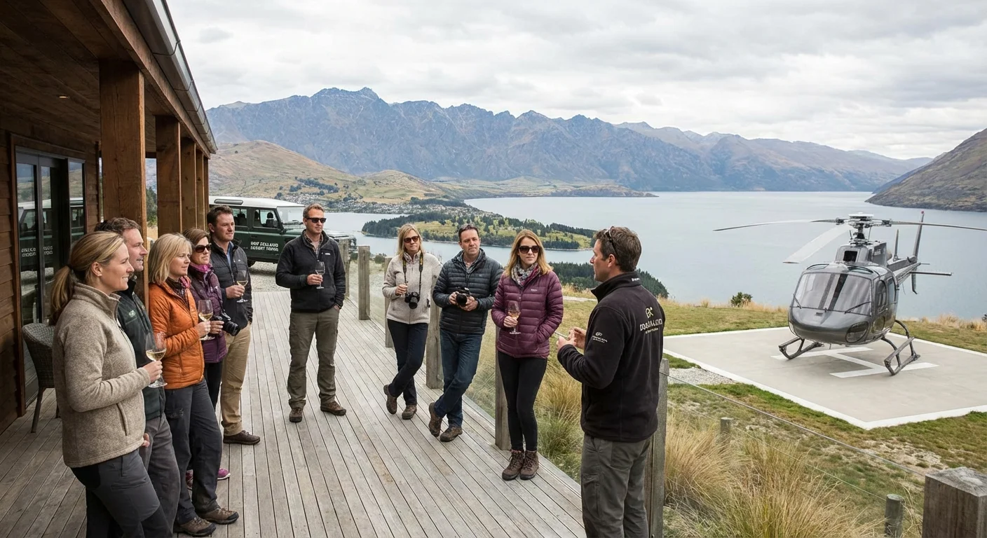 Luxury lodge surrounded by native forest in New Zealand