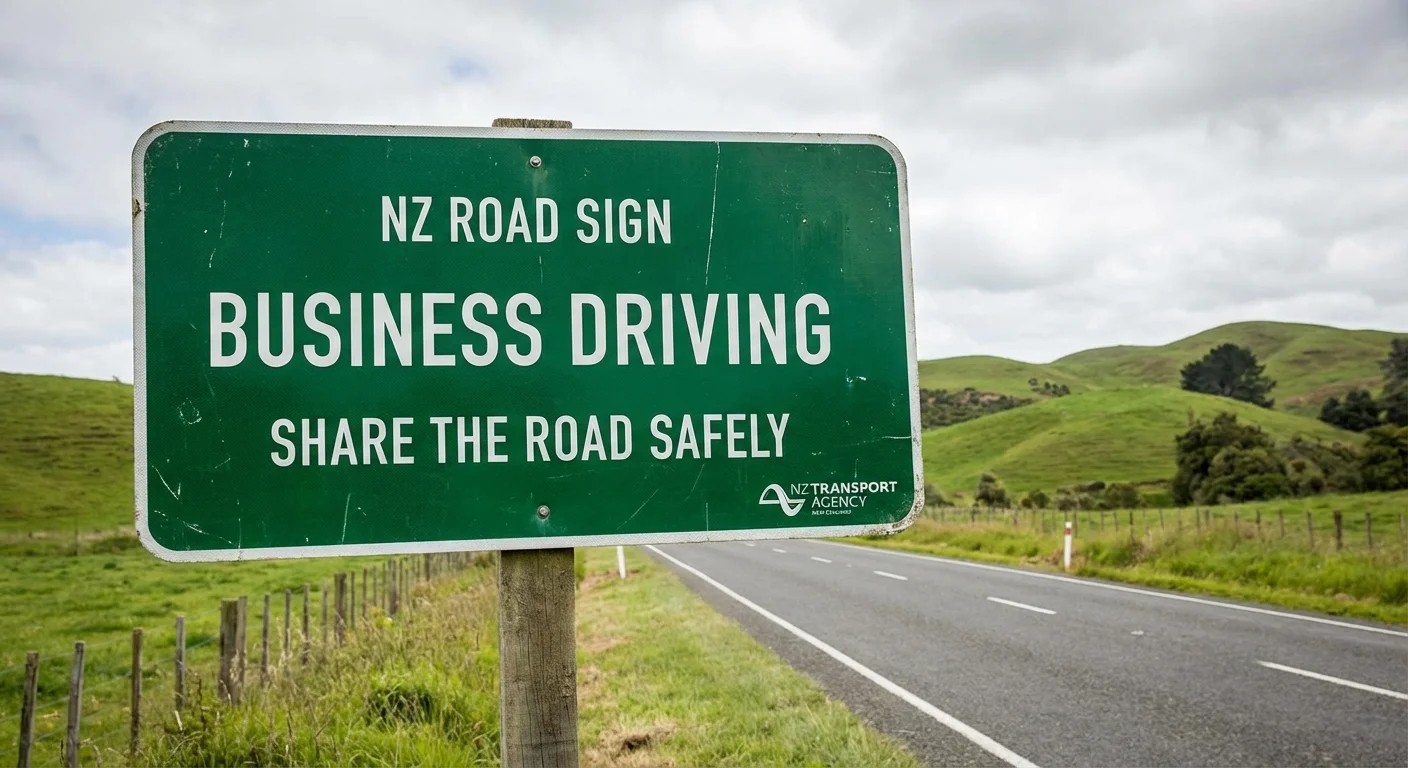 New Zealand road signs for business drivers