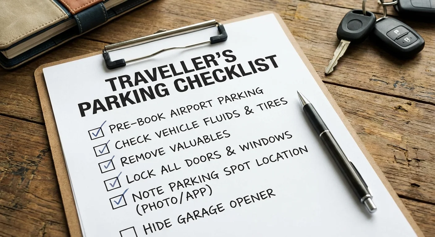 parking checklist traveller