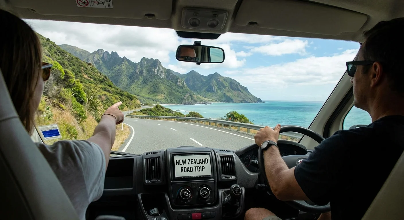 new zealand road trip driving